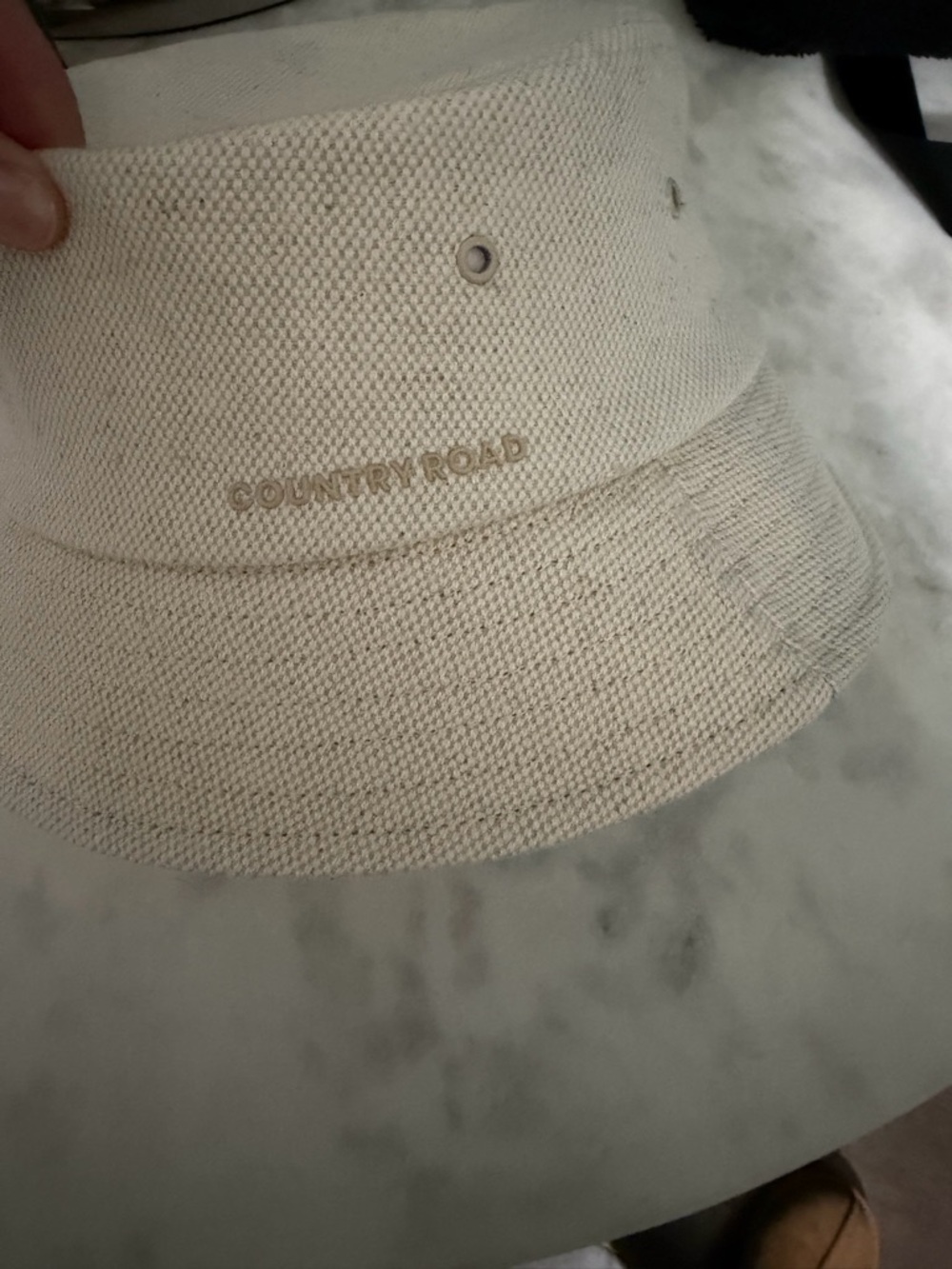 Country Road Beige Knit Bucket Hat - Picture 2 of 5